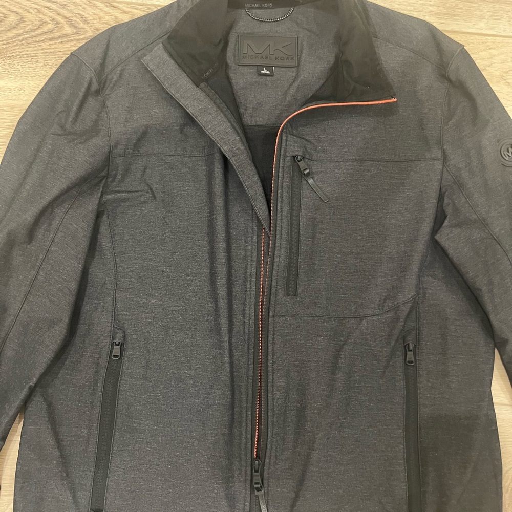 Michael Kors Gray Windbreaker Jacket